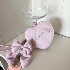 Juicy Couture “Never A Dull Moment” Light Purple Heart Wristlet